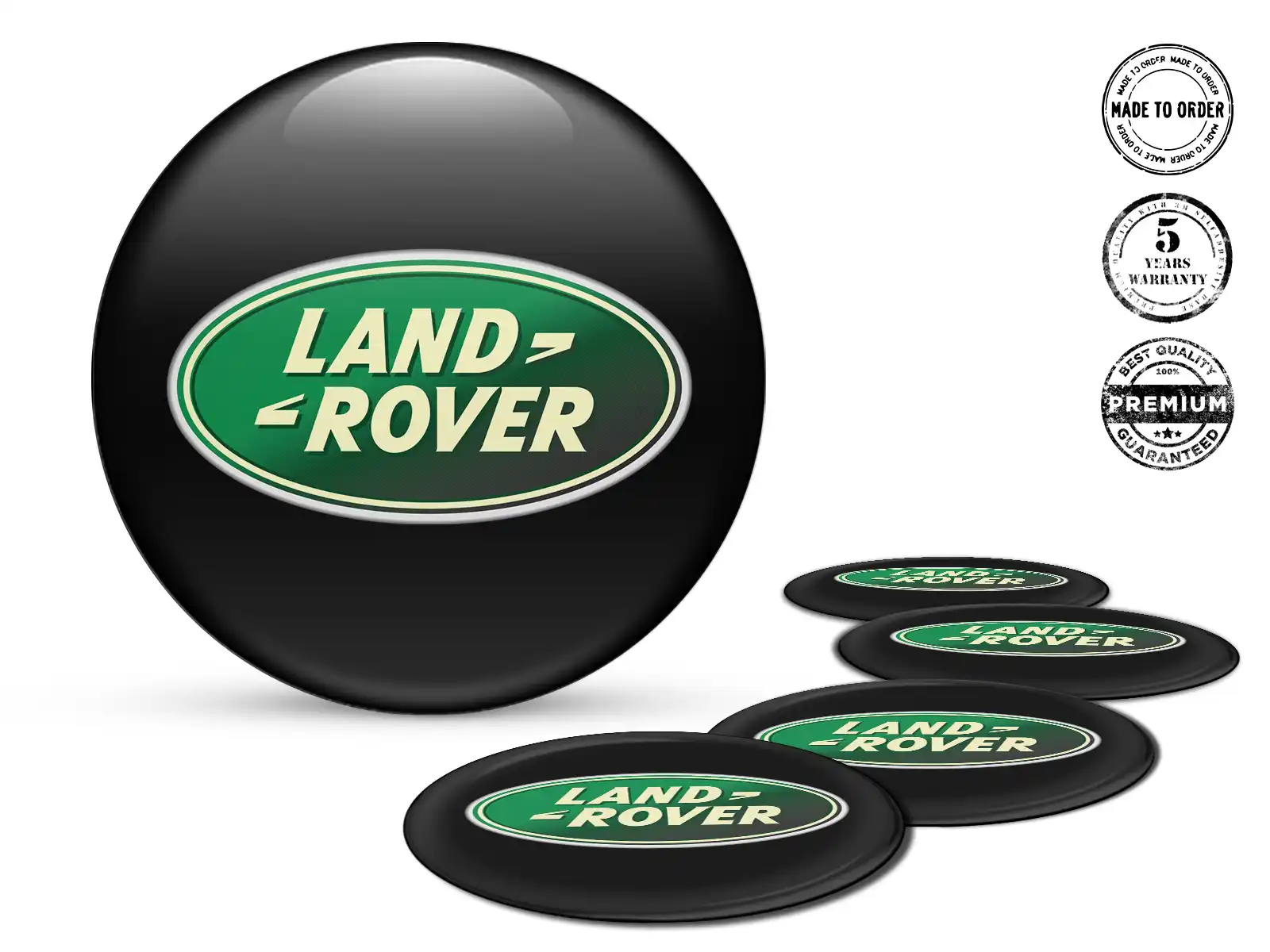 Land Rover Pegatina de Tapacubos Edición Estilo de Cúpula Estilo